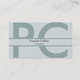 Tarjeta De Visita Monograma profesional moderno y elegante