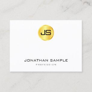 Tarjeta De Visita Monograma profesional moderno y elegante