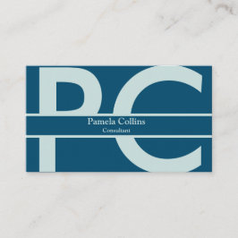 Tarjeta De Visita Monograma profesional moderno y elegante