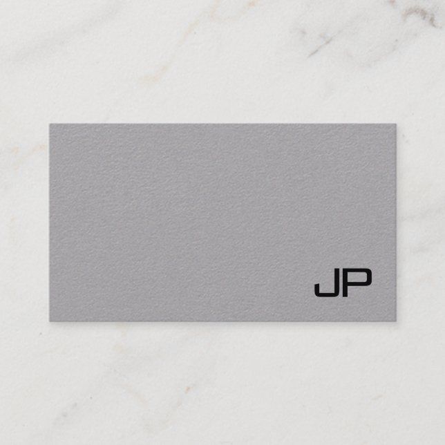 Tarjeta De Visita Monograma Professional Simple Plantilla moderna (Anverso)