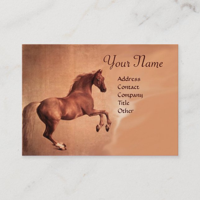 Tarjeta De Visita Monograma RED HORSE (Anverso)