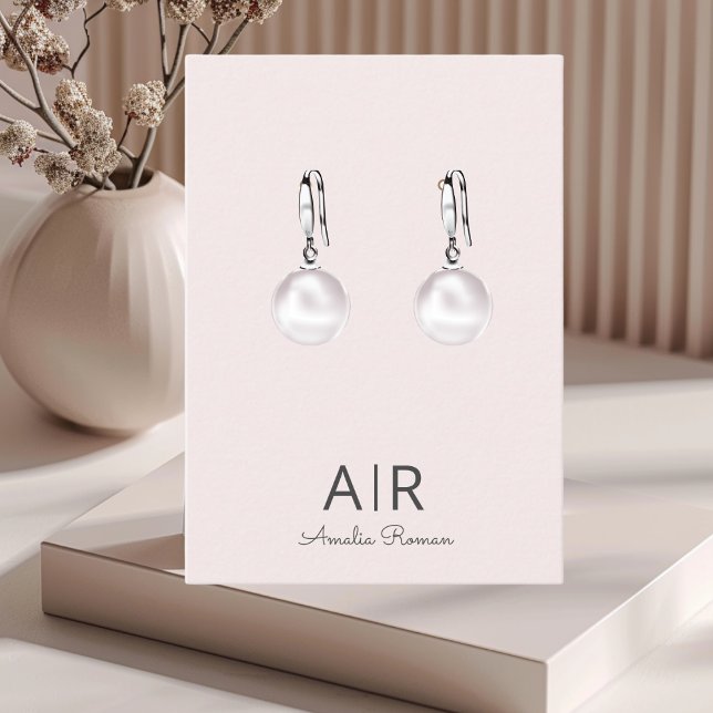 Tarjeta De Visita Monograma rosa personalizado (Subido por el creador)