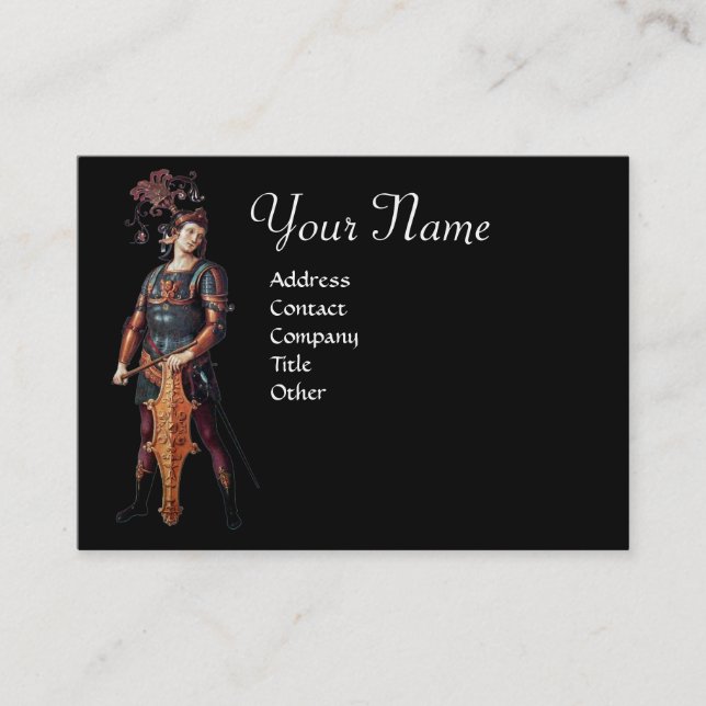 Tarjeta De Visita Monograma SAINT GEORGE, negro (Anverso)