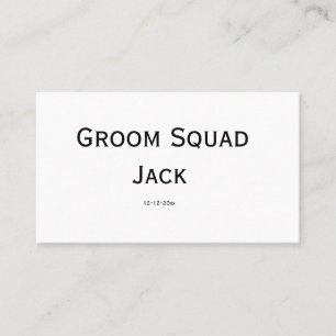 Tarjeta De Visita monograma simple personalizado añada su nombre bod