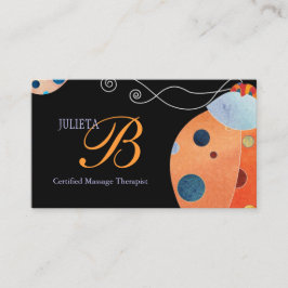 Tarjeta De Visita Monograma único retro