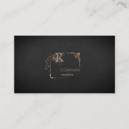 Tarjeta de visita Monograma Victoriano