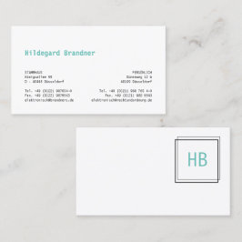 Tarjeta De Visita Monogramado Goot to Read