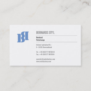 Tarjeta De Visita Monogramas modernos