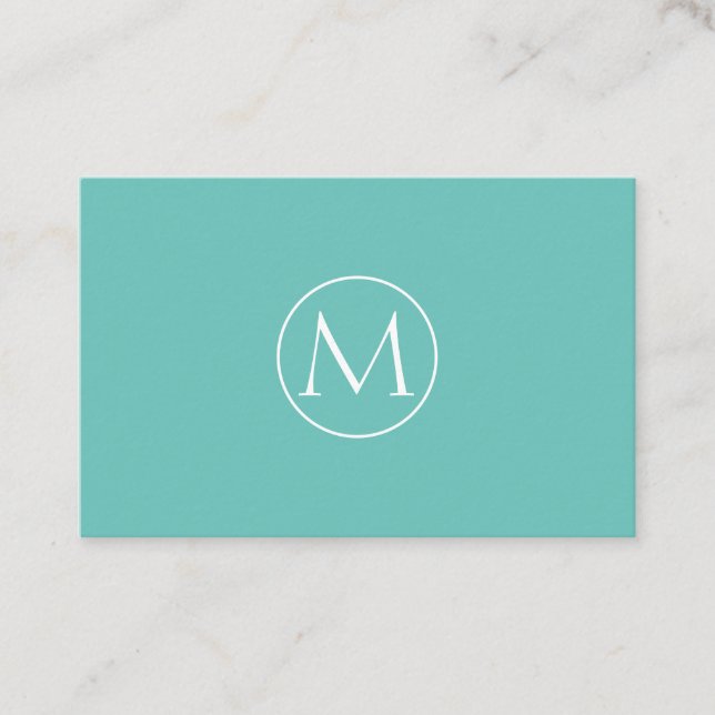 Tarjeta De Visita Monogramo mínimo Visitenkarte (Anverso)
