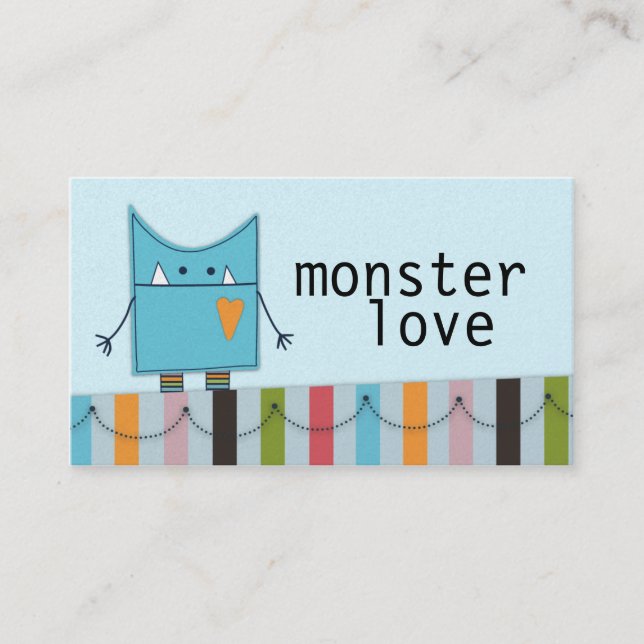 Tarjeta De Visita Monster Love Business Cards (Anverso)