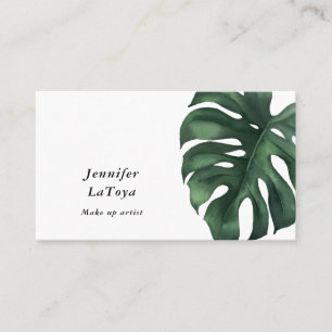 Tarjeta De Visita Monstera elegante