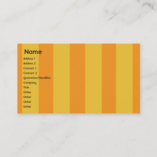 Tarjeta De Visita Monstruo - negocio (Anverso)