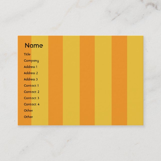 Tarjeta De Visita Monstruo - rechoncho (Anverso)