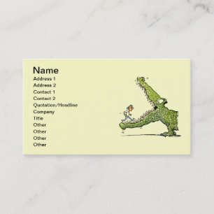 Tarjeta de visita Monstruo Verde