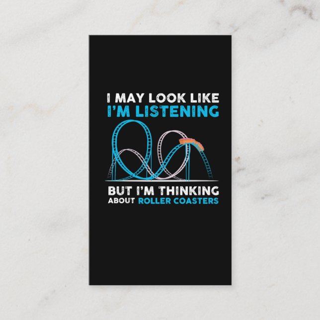 Tarjeta De Visita Monstruos - diseño de parque temático (Anverso)