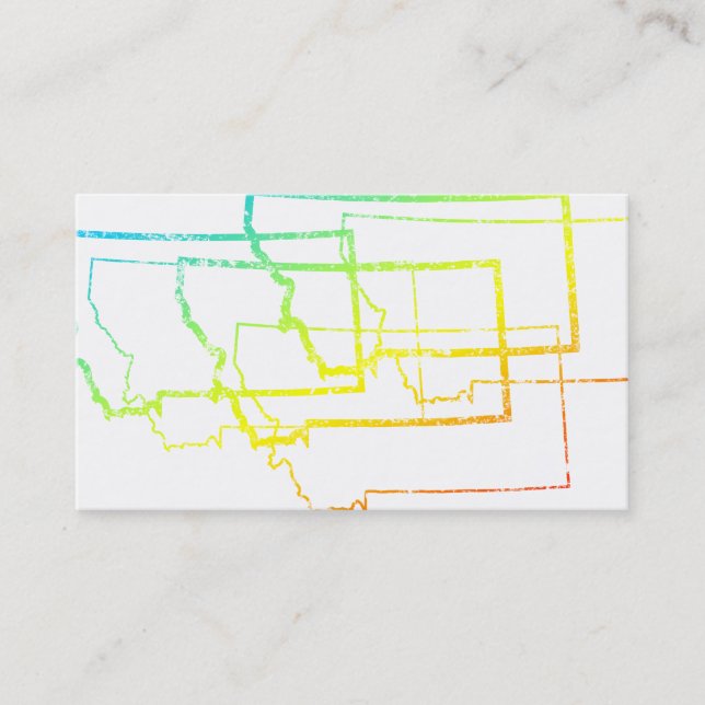 Tarjeta De Visita montana chill blur (Anverso)