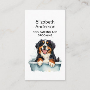 Tarjeta De Visita Montaña Dog Groomer Bernese