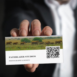 Tarjeta De Visita Montaña elefante | Fotografía de vida silvestre |