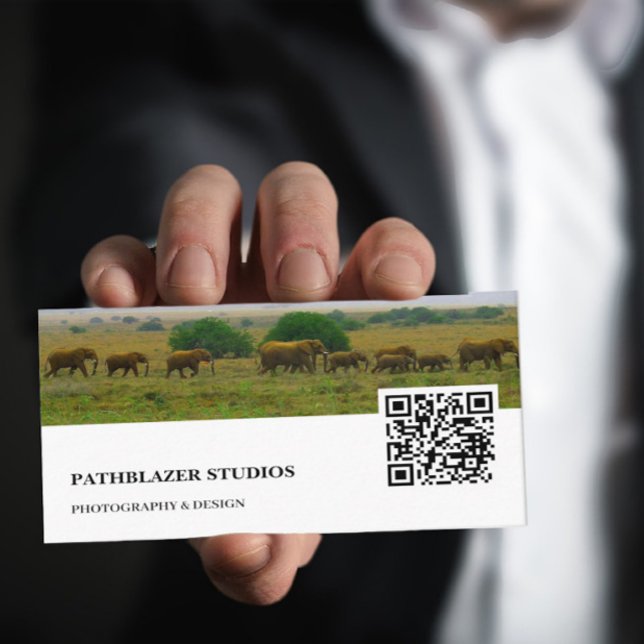 Tarjeta De Visita Montaña elefante | Fotografía de vida silvestre | (Subido por el creador)