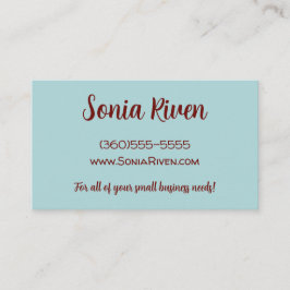 Tarjeta De Visita Montaña Gris Con Árboles Rojos Personalizado Acuar