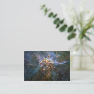 Tarjeta De Visita Montaña Mística en la nebulosa Carina Hubble Espac