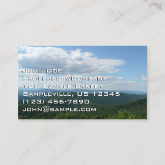 Tarjeta De Visita Montañas Apalaches I Shenandoah
