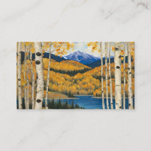 Tarjeta De Visita Montañas Colorado Aspens