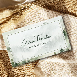 Tarjeta De Visita Montañas de niebla rusa