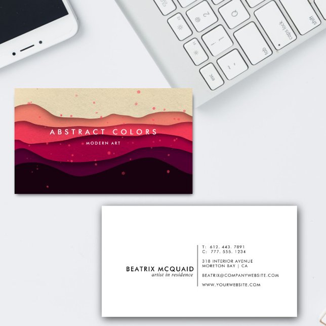 Tarjeta De Visita Montañas del Desierto Moderno (Subido por el creador)