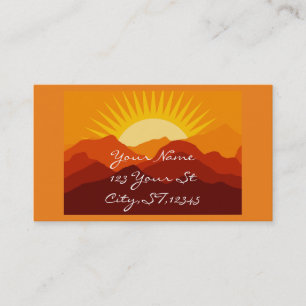 Tarjeta De Visita Montañas del desierto Thunder_Cove
