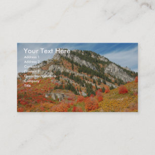Tarjeta De Visita Montañas Utah durante el otoño