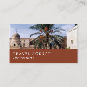 Tarjeta De Visita Montura del templo, Jerusalem Travel Agent Busines