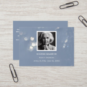 Tarjeta De Visita Monumento al funeral gris de la familia Gracias ta