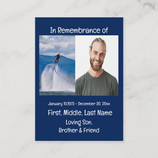 Tarjeta De Visita Monumento al Skateboarding Keepsake (Anverso)