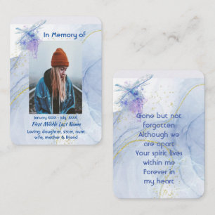 Tarjeta De Visita Monumento conmemorativo a la libélula conmemorativ