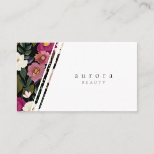 Tarjeta De Visita Moody & Elegant Acuarela Arreglo Floral