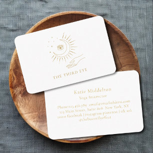 Tarjeta De Visita Moon Eye Yoga Reiki Wellness
