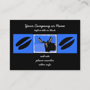 Tarjeta De Visita Moose in Winter - Original Wildlife Art