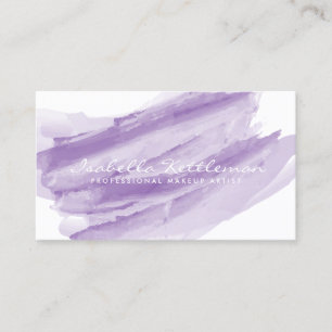 Tarjeta De Visita Morado acuarela
