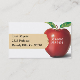Tarjeta De Visita Mordedura de Apple