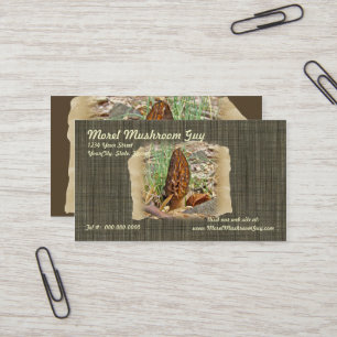 Tarjeta De Visita Morel Mushroom