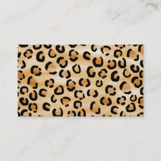 Tarjeta De Visita Moreno, negro y modelo del estampado leopardo de