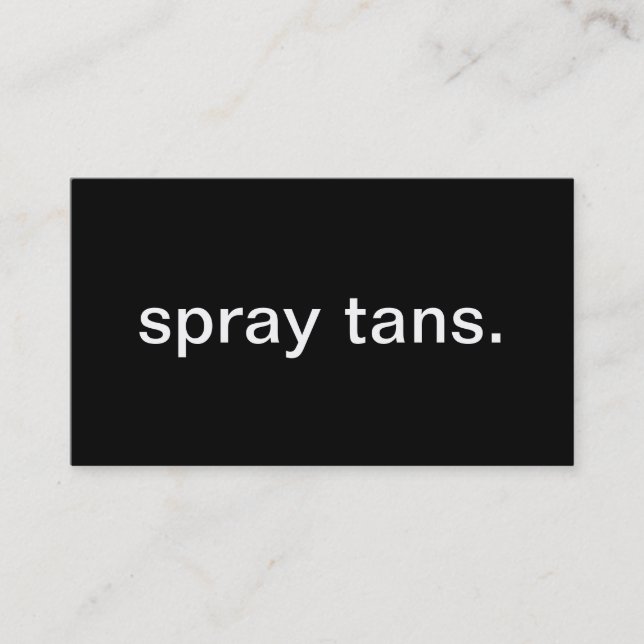 Tarjeta De Visita Morenos del aerosol (Anverso)