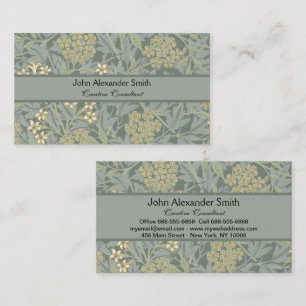 Tarjeta De Visita Morris Viña y Jardín de Jasmine Flor Clásico