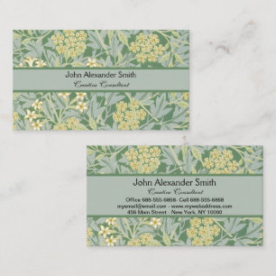 Tarjeta De Visita Morris Vine & Jasmine Garden Flower Classic