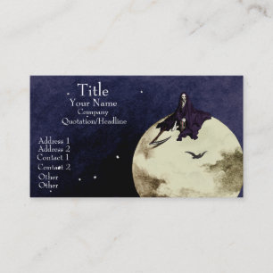 Tarjeta De Visita Mortalidad y luna