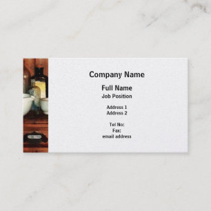 Tarjeta De Visita Mortero y majas - platino de Wity del gabinete