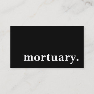 Tarjeta De Visita mortuario.