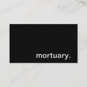 Tarjeta de visita mortuoria