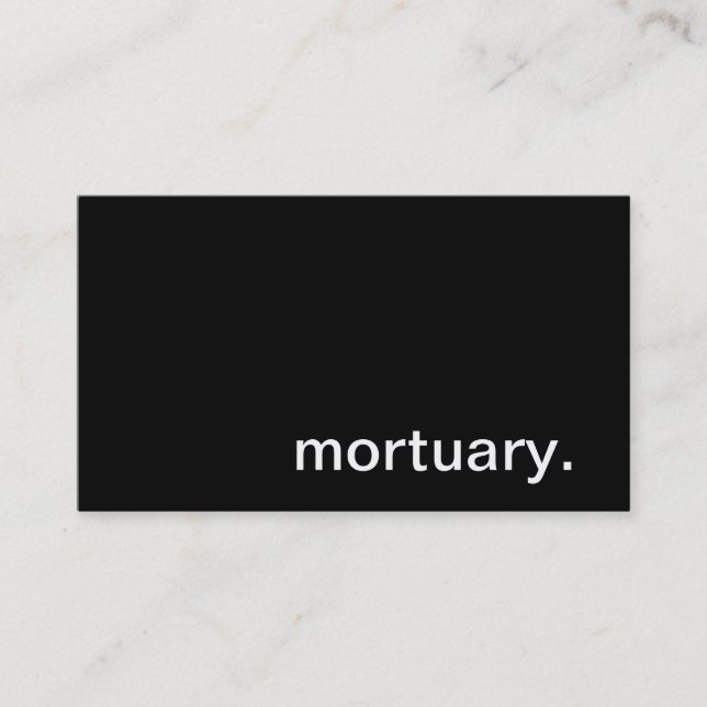 Tarjeta de visita mortuoria (Anverso)